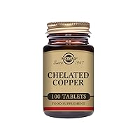 Solgar Chelated Copper Tablets, 100 Count