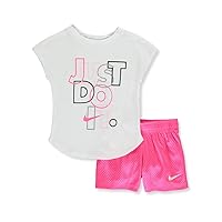 Nike Kids Baby Girl's Script Futura Tee & Shorts Set