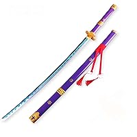  HIGH GODO Anime Cosplay Swords Building Set, 936 Piece One  Purple Enma Zoro Sword 38.8IN with Scabbard and Bracket for Adults and Kid  8+ (Roronoa Zoro Yamato Sword) : Toys & Games