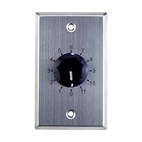 Stainless Volume Control Wall Plate 100W 25/70.7V