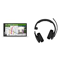 dēzl™ OTR610, Large, Easy-to-Read 6” GPS Truck Navigator, Custom Truck Routing, High-Resolution Birdseye Satellite Imagery, Directory of Truck & Trailer Services with Garmin dezl Headset 200