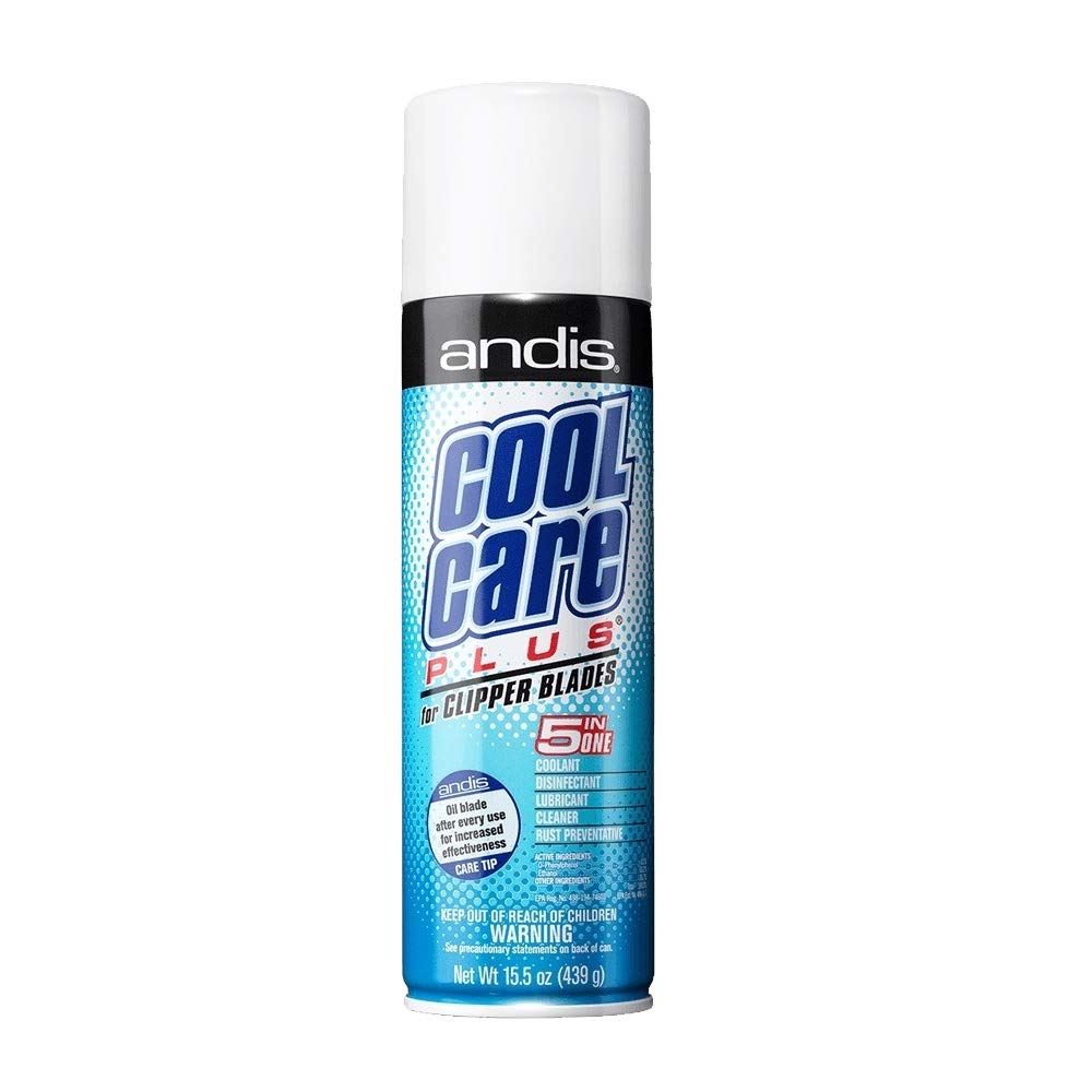 Andis 12750 Cool Care Plus 5-in-1 Clipper Spray, 15.5 oz Can, Blade Care and Treatment