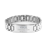 Gifts For Virgil Name, Ladder Bracelet Gifts For Virgil, Custom Name Ladder Bracelet For Virgil, Funny Gifts For Virgil Is Fucking Awesome, Valentines Birthday Gifts for Virgil, Mother's Day, Fat