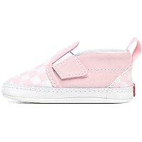 Vans, Infant Slip-On V Crib Sneaker (Blush Pink/True White, 3)