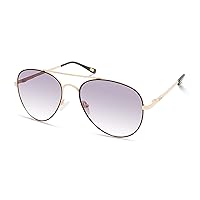 Women's SEA6166 Pilot Sunglasses, Shiny Rose Gold, 56mm