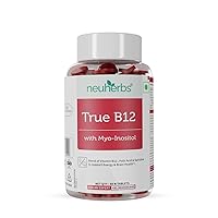Plant-Based True B12 Supplements for Men & Women, Folic Acid & Spirulina | Supports Energy, Better Absorption (60 Tablets)