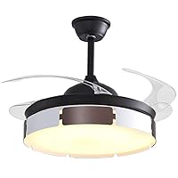 Ceiling Fan with Lights,Ceiling Fan with Lights, Led Dimmable Ceiling Light Led Fan Ligh with 3-Color Changing Lights and Remote Control Fan Ceiling Led Chandelier Fandelier/42Inch