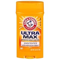 ARM & HAMMER ULTRAMAX Anti-Perspirant Deodorant Invisible Solid Unscented 2.60 oz (Pack of 5)