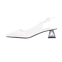 Lady Couture Ruby Glitter Metal Heel Slingback