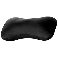 Microbead Pillows Neck Pillow Comfortable ＆ Soft Bone Pillow for Neck Neck Support Travel Pillow for Recliner Office Car Sleeping ​​​​​​​15x7.9x2.4'' Black