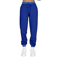 FUPODD Women's Christmas Jogging Bottoms with Cuffs, Warm High Waist Trousers with Drawstring, Stretch Thermal Trousers, Sports Trousers, Leisure Trousers, Long, Large Sizes, Training Trousers, Winter