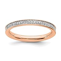 925 Sterling Silver and Diamonds Plated Ring Jewelry Gifts for Women in Black Silver Pink Silver Variety of Ring Sizes