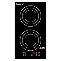 AMZCHEF Electric Induction Cooktop 2 Burners,12