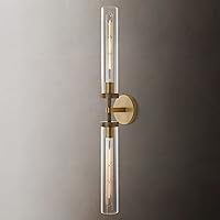 Double Lights Brass Wall Sconces, 30