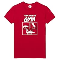 T-Rex Hates The Gym Printed T-Shirt