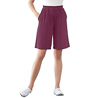 Woman Within Women's Plus Size 7-Day Knit Short