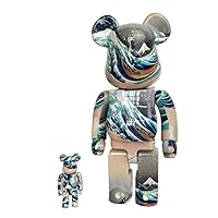 Bearbrick 400% Violent Bear Building Blocks Bear Color Limited Figurine  Model Handmade Collectible Toy Gift Fashion Ornament Sculpture Statue 28CM  (11in), a : : Toys