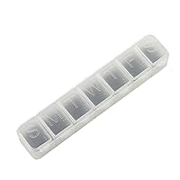Chef Craft Select Plastic Pill Organizer, 6.5 inches in Length, Clear