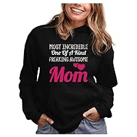 Tstars Best Mom Hoodie Gifts for Wife Mothers Day Sweatshirt Hoodies Funny Sayings