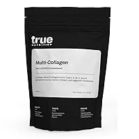 True Nutrition - Multi Collagen - Paleo Friendly, Gluten Free, Soy Free, Dairy Free, Non-GMO, Collagen Peptides Powder - Unflavored - 1LB