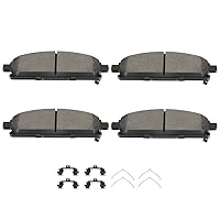 SCITOO D855 Front Ceramic Brake Pads Sets Fit For Acura MDX 2003-2006,For Nissan Pathfinder 1995-2004,For Nissan Quest 2004-2009 2011-2017,For Nissan X-Trail 2005-2006