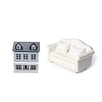 Miniature Dollhouse Couch and Cottage Decoration