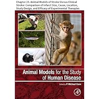 Animal Models for the Study of Human Disease: Chapter 23. Animal Models of Stroke Versus Clinical Stroke: Comparison of Infarct Size, Cause, Location, ... and Efficacy of Experimental Therapies