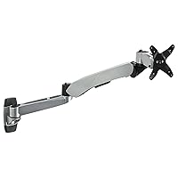 Mount-It! MI-35114S Height Adjustable, Articulating, Rotating, Tilting, and Swiveling 360 Degrees, Vesa 75mm and 100mm Compatible, Lcd, Plasma, Tv, Computer Monitor Flat Screen Wall Mount for Screen 27inches or Less and 19.8lbs or Less