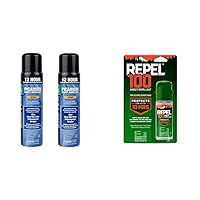 Sawyer Products SP5762 20% Picaridin Insect Repellent, Continuous Spray, 6 Fl Oz (Pack of 2) & Repel 100 Insect Repellent, Repels Mosquitos, Ticks and Gnats, for Severe Conditions