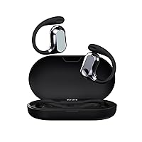 Xmenha Out Of Ear Earless Headphones Bluetooth Open Outer Ear Wireless Headphones Outside The Ear Open Ear Earbuds Buds Wireless Ear Hanging Bluetooth Headset Bone Air Conduction Earbuds Black
