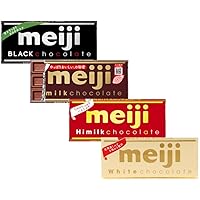 “Meiji Chocolate” 4 types of standard Japanese chocolate bars With MAIKO sticker Pio big bazar
