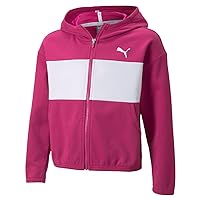 Kids Girls Modern Sports Full-Zip Hoodie G Casual Outerwear Casual Moisture Wicking - Pink