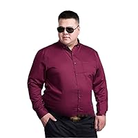 Spring Large Size Men Shirt Long Sleeve Purple Black Blue Business Formal Office Dress Wedding Shirt