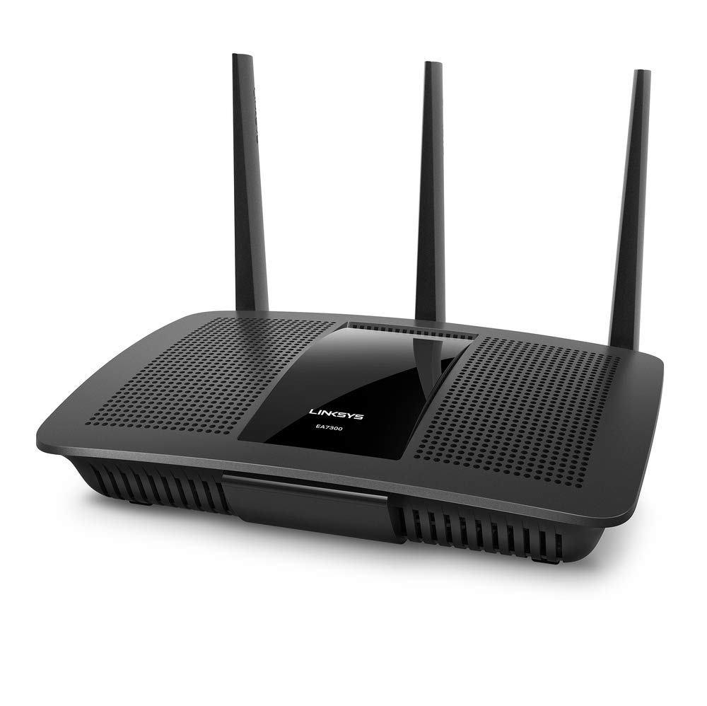 Linksys EA7300 Max-Stream: AC1750 Dual-Band Wi-Fi Router, Gigabit Ethernet Ports, 1,500 square-foot Range, 10 Devices, MU-MIMO (Black)