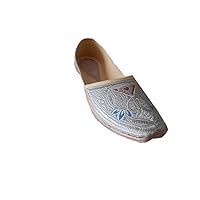 Men Jutties Indian Handmade Faux Leather with Embroidery Wedding Shoes