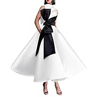 Ball Gown Elegant Prom Dress Evening Dress High Neck Sleeveless Ankle Length Satin Cocktail Dress Party Dress 2024