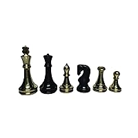 4.5 inch King, Attractive Chess Set Pieces for Chess Borad & Chess Games Brass Finishing Chess Set Pieces Unique Designer Handmade Borad Piece Ideal Gift Item for Chess Lover by MIZHANDICRAFTS
