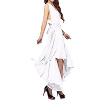 Women Transformer Hi Low Evening Long Prom Dress Halter Convertible Multi Way Spaghetti Strap Wedding Cocktail Maxi Gown