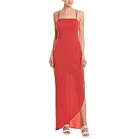 BCBGeneration Women's Strappy Back Maxi Dress, American Red, 6