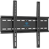 PERLESMITH Fixed TV Wall Mount Bracket, Low Profile Design for Most 26-60 inch LED LCD OLED-4K Flat Screen TVs up to 115lb, Ultra Slim Fixed TV Mount with Max VESA 400x400mm Fits 16 inch Wood Stud