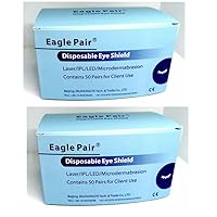 Eagle Pair IPL/LED/Microdermabrasion Laser Eye Shield For Laser Beauty Cosmetology Treatment OD7+ 190-11000nm Pack of 100 pairs