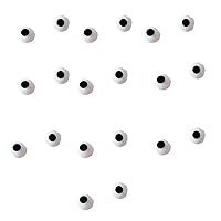 20pieces 3D Eyeball Appliques for DIY Toy Hat Clothes Sewing Patches Handmade Headwear Hair Clips Accessories DIY Patches DIY Patches for Clothes DIY Patches for Jackets