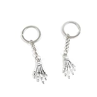 10 Pieces Keyring Keychain Keytag Key Ring Chain Tag Door Car Wholesale Jewelry Making Charms Y3CH2 Skull Hands