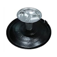 Multi Use Korea Traditional Cauldron Lid Grill BBQ Pan Barbecue Grill Pan,Griddle For Roasing Pork Belly,Indoor & Outdoor Nonstick Caldron Cast Iron Grilled Plate (16.1
