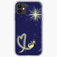 Phone Case Sky Tiana The Star Wishing Ray and Princess Evangeline Night Frog Compatible with iPhone 11 12 13 14 Pro max XR SE 2022 X Xs 7 8 6 Plus for Samsung S21 S22 Ultra A12 A32 A52 Transparent