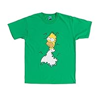 The Simpsons Homer Hedge Green T Shirt