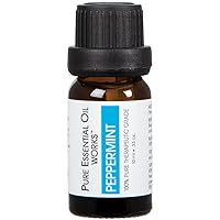 Peppermint Oil, 100% Pure, Natural, Paraben-Free and Therapeutic Grade with Euro-Style Dropper, 10 ml/0.33 oz.