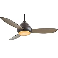 MINKA-AIRE F476L-ORB Concept I Wet 52 Inch Outdoor Ceiling Fan with Integrated 14W LED Light in Oil Rubbed Bronze Finish