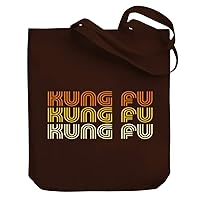 Kung Fu RETRO COLOR Canvas Tote Bag 10.5