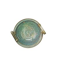 Castle Arch Pottery Celtic Bowl Hand-Glazed With Ancient Celtic Symbol 10 Inches In Diameter, 4 Inches in Height 1000 ML